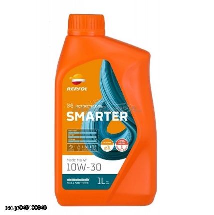 REPSOL SMARTER MMB 4T 10W30 1L Συνθετικό Λάδι Μοτοσυκλέτας