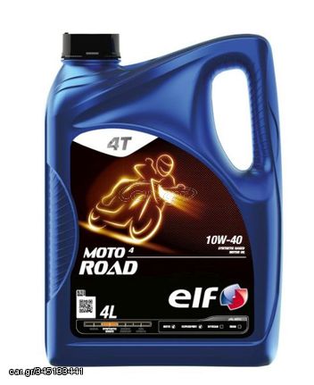 4T engine oil ELF Moto 4 Road 10W40 4l,Semi-synthetic