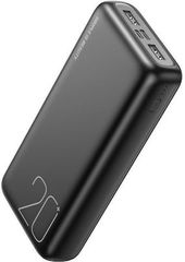 XO PR183 Μαύρο Power Bank 20000mAh με 2 Θύρες USB-A*