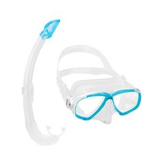 Cressi Set Perla Silicone Mask + Mexico Snorkel Clear/Aquamarine – Μάσκα + Αναπνευστήρας