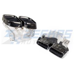Απολήξεις εξάτμισης Black κατάλληλο για MERCEDES E-Class (W213) Sedan Estate (2020-2023)-thumb-1