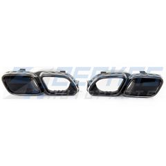 Απολήξεις εξάτμισης Black κατάλληλο για MERCEDES E-Class (W213) Sedan Estate (2020-2023)-thumb-2