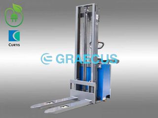 Ηλεκτροκίνητο παλετοφόρο ανυψωτικό 1.5T| ηλεκτροκίνητη ανύψωση Duplex 3200mm| με πλατφόρμα αναβάτη GRAECUS SFE