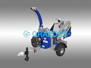 Κλαδοτεμαχιστής βενζίνης με κινητήρα Loncin 25hp GRAECUS KBT15H