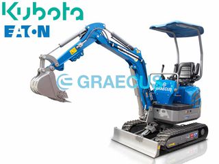 Εκσκαφάκι (διαβολάκι) Graecus 2025 Μικρός ερπυστριοφόρος εκσκαφέας 1.5T, Diesel GRAECUS EB15