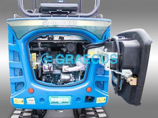 Εκσκαφάκι (διαβολάκι) Graecus 2025 Μίνι τσαπάκι 2.7T, Diesel, με περιστροφή στην μπούμα, πτυσσό-thumb-3