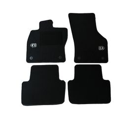 Velour Ride Πατάκια Μοκέτα σετ 4 Τεμαχίων για VW POLO 6R/6C 2009-2017 με Κουμπώματα