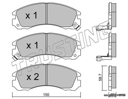 ΤΑΚΑΚΙΑ ΕΜΠΡ MITSUBISHI GALANT-L200-L400-OUTLANDER-PAJERO-SP TRUSTING 136.0