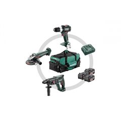 Combo Set 3.1 Μπαταρίας 18V SB 18 LT BL + W 18 L 9-125 Quick + KH 18 LTX 24 (3x5.2Ah) - 18V - METABO (#685212000)