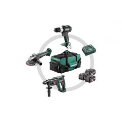 Combo Set 3.1 Μπαταρίας 18V SB 18 LT BL + W 18 L 9-125 Quick + KH 18 LTX 24 (3x5.2Ah) - 18V - 20V - METABO (#685212000)