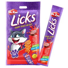 Dr. Zoo Licks Κρεμώδες snack με αρνί για γάτες 4 x 15 gr