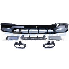 Σπόϊλερ πίσω προφυλακτήρα Μαύρο Γυαλιστερό κατάλληλο για MERCEDES CLA (C118) (2019-On) AMG-Line