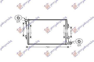 Ψυγείο Νερού 1.9-2.0 TDI (65x40) (Παροχές Διαγώνια) (Koyo) VW Touran Cross 2007-2010