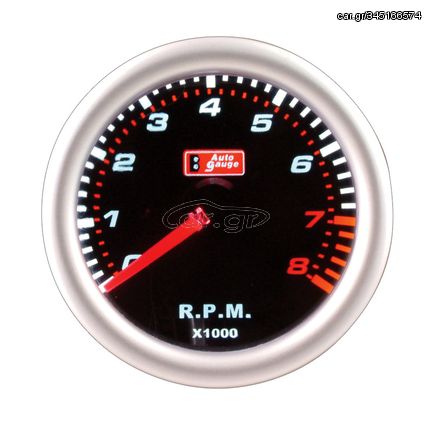 Στροφόμετρο R.P.M. Auto Gauge Μαύρο 52mm 270 Μοίρες