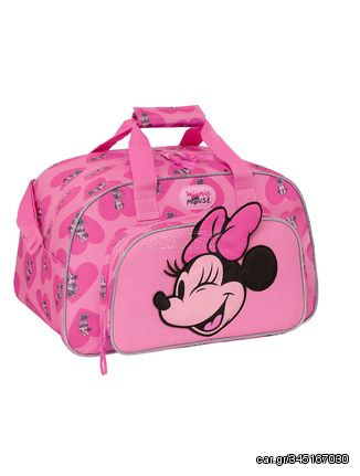 Safta 712334273 Minnie Mouse Loving, Ύφασμα, Παιδικό Σακ Βουαγιάζ, Ροζ