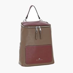 Bartuggi 718-23217,Σακίδιο Δερματίνη, Backpack/Ωμοπλάτης, Καφέ