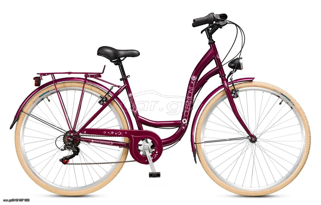 Πόλης Clermont 2024 Ποδήλατο City 996 Clermont Eclipse 28"-43cm Eclipse Μπορντώ
