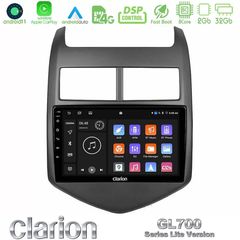 Clarion GL700 Lite Series 8Core Android11 2+32GB Chevrolet Aveo 2011-2017 Navigation Multimedia Tablet 9" Με Carplay & Android A