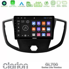 Clarion GL700 Lite Series 8Core Android11 2+32GB Ford Transit 2014- Navigation Multimedia Tablet 9" Με Carplay & Android Auto