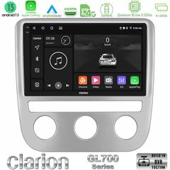 Clarion GL700 Series 8Core Android13 4+64GB VW Scirocco 2008-2014 Navigation Multimedia Tablet 9" Με Carplay & Android Auto
