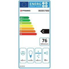 Απορροφητήρας συρόμενος 60cm Turbo λευκός Pyramis-thumb-2