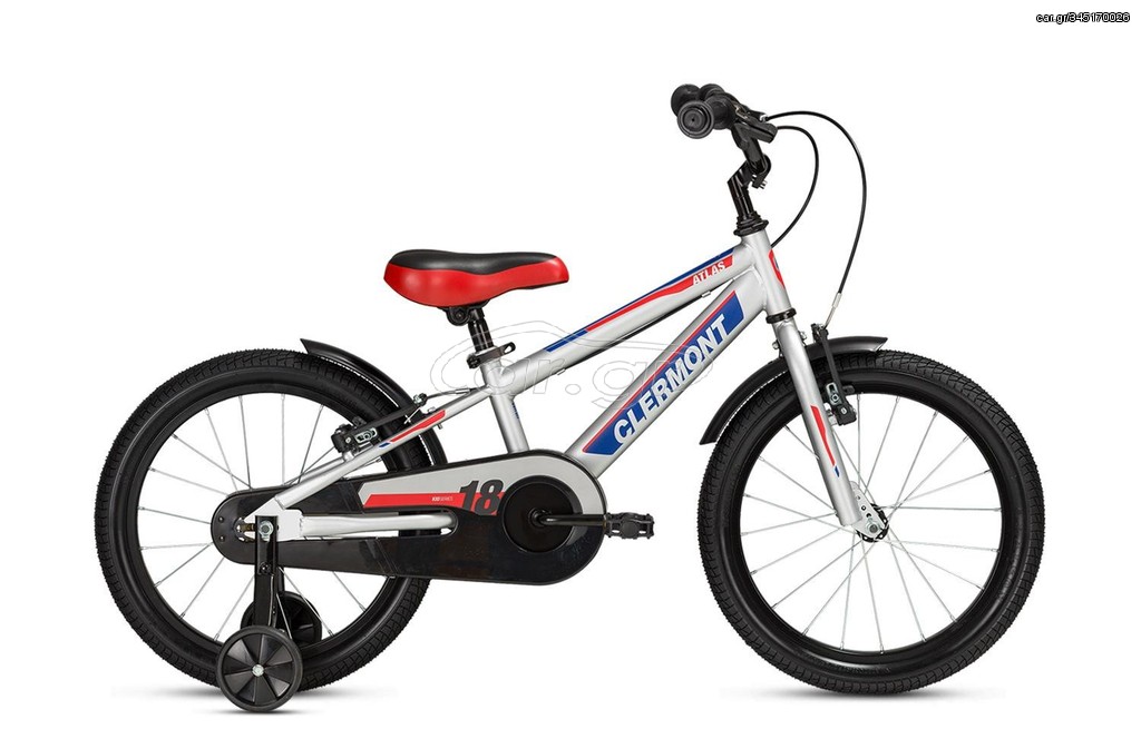 Παιδικά Ποδήλατα Clermont 2024 Παιδικό Ποδήλατο 453 Clermont Atlas 18"-23cm Ασημί