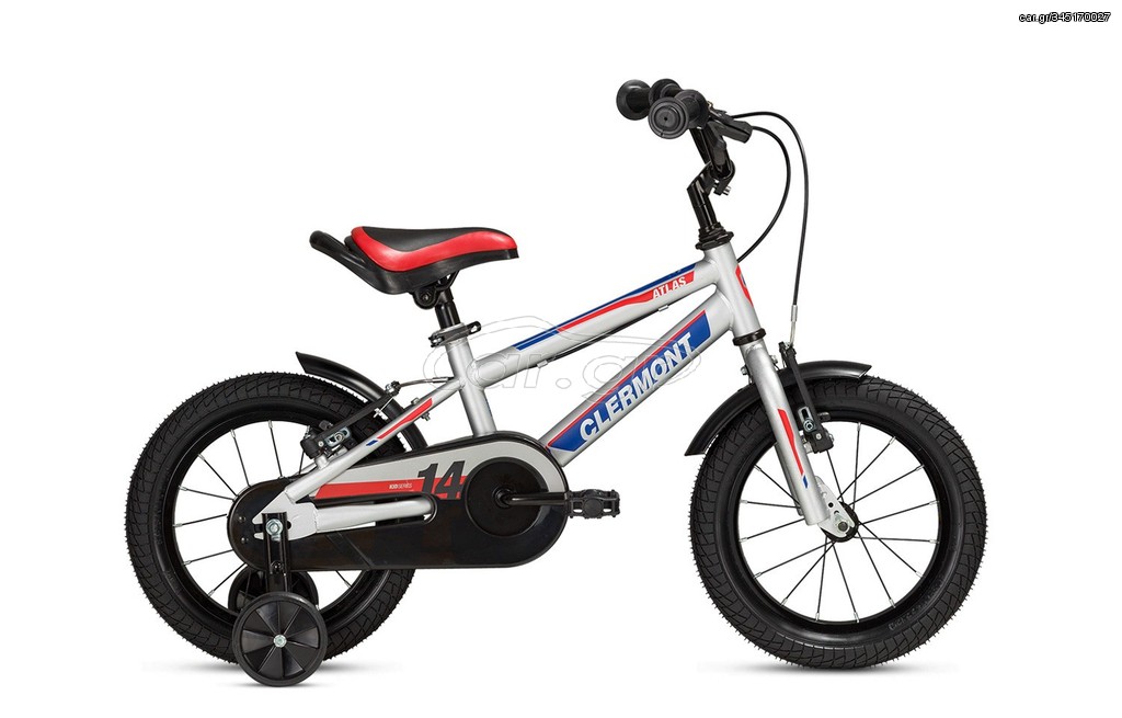 Παιδικά Ποδήλατα Clermont 2024 Παιδικό Ποδήλατο 452 Clermont Atlas 16"-21cm Ασημί