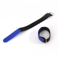 Adam Hall VR4040 CABLE TIE HOOK LOOP 38x400mm Blue - Adam Hall