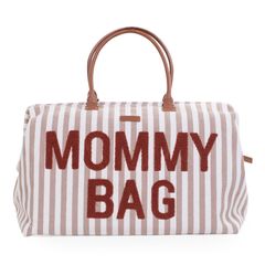 Τσάντα αλλαγής Childhome Mommy Bag Stripes Nude-Terracotta