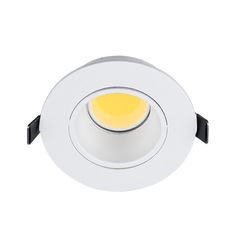 LED ΣΠΟΤ ΠΛΑΣΤΙΚΟ ΣΤΡΟΓΓΥΛΟ COB 7W 2700-3000K ΛΕΥΚΟ