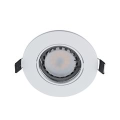 LED ΣΠΟΤ ΠΛΑΣΤΙΚΟ ΣΤΡΟΓΓΥΛΟ PAR 16 5.5W 2700-3000K ΛΕΥΚΟ