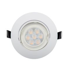 LED ΣΠΟΤ ΠΛΑΣΤΙΚΟ ΣΤΡΟΓΓΥΛΟ HIGH POWER 6W 4000-4300K ΛΕΥΚΟ