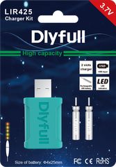 Dlyfull Φορτιστής 3,7V (Blister Με 2 Μπαταρίες) LIR425CH