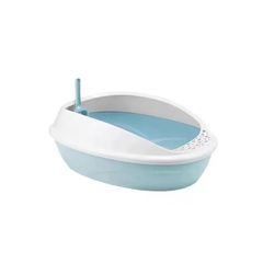 Τουαλέτα Γάτας με Φτυαράκι – Sandbox Cat Toilet 45x37x18cm - Γαλάζιο