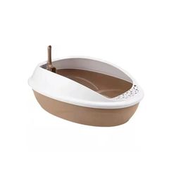 Τουαλέτα Γάτας με Φτυαράκι – Sandbox Cat Toilet 45x37x18cm - Καφέ