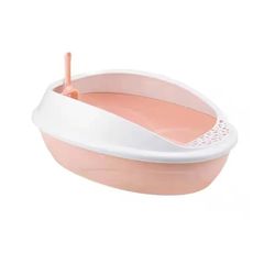 Τουαλέτα Γάτας με Φτυαράκι – Sandbox Cat Toilet 45x37x18cm - Ροζ