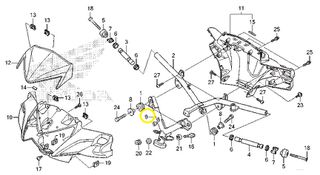 Βάση Τιμονιού Honda Supra-x E5 2022 - 2024 53120-K41-N00
