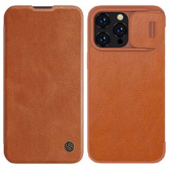 Nillkin Qin Pro Back Cover Δερμάτινη (iPhone 14 Pro Max) - Καφέ