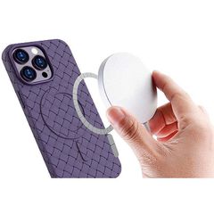 Woven Back Cover (iPhone 15 Pro Max) - Μαύρο-thumb-1