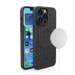 Woven Back Cover (iPhone 15 Pro Max) - Μαύρο