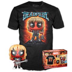 Set figure POP & Tee Marvel Deadpool Heavy Metal