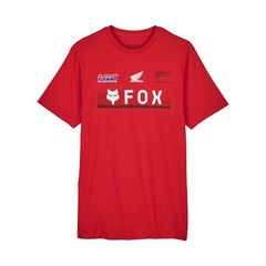 T-SHIRT FOX X HONDA PREM SS TEE FLAME RED 32058-122 | FOX