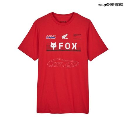 T-SHIRT FOX X HONDA PREM SS TEE FLAME RED 32058-122 | FOX