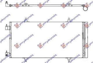 Ψυγείο A/C 3.0 V6 24V Βενζίνη (74.8X37X1.6) Lancia Phedra 2002-2010