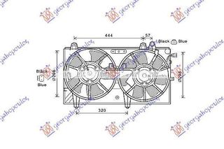 Βεντιλατέρ Ψυγείου Κομπλέ 1.3 Βενζίνη Mazda RX-8 2003-2012