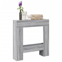 vidaXL Πλαίσιο Τζακιού Γκρι Sonoma 81x18x82 εκ. από Επεξ. Ξύλο