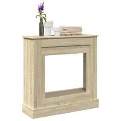 vidaXL Πλαίσιο Τζακιού Sonoma Δρυς 90x30x90 εκ. από Επεξ. Ξύλο