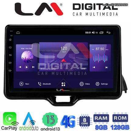 MEGASOUND - LM ZT8554 GPS Οθόνη OEM Multimedia Αυτοκινήτου για TOYOTA YARIS 2020> (CarPlay/AndroidAuto/BT/GPS/WIFI/GPRS)