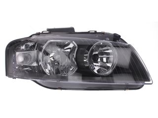 ΦΑΝΑΡΙ ΕΜΠΡΟΣ AUDI A3, 8P. 2003-2008 δεξι με ηλεκτρικό μοτέρ, nsert colour black, H7