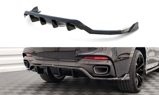 Διαχύτης / Diffuser (Με Κάθετες Μπάρες) Maxton Design BMW X6 (F16) - M-Pack - (2014 -2019) - Μαυρο Γυαλιστερό - (BM-X6-16-MPack-RD1G+RD2G)